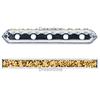 Dreamtime Crystal DC 77730 Rondelle Spacer Bars 5 Hole Sunflower/Silver